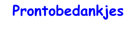 Prontobedankjes
